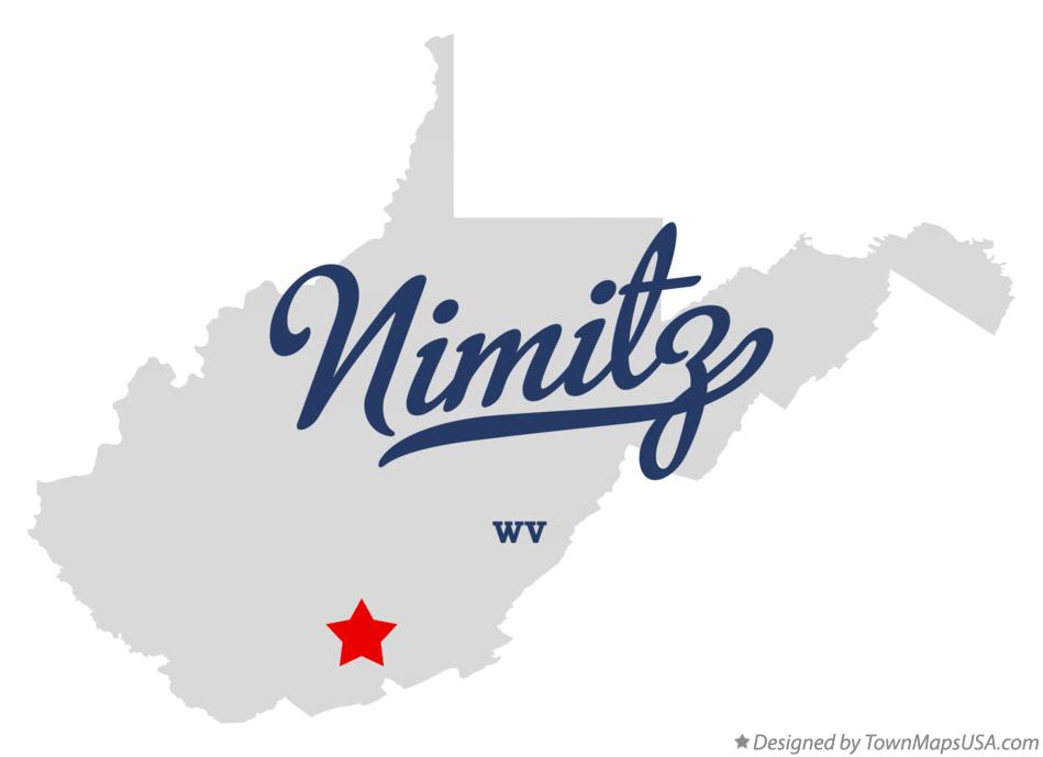 Map of Nimitz, WV, West Virginia