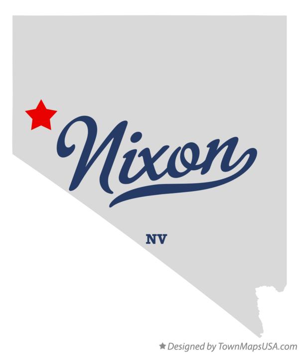 Map of Nixon, NV, Nevada