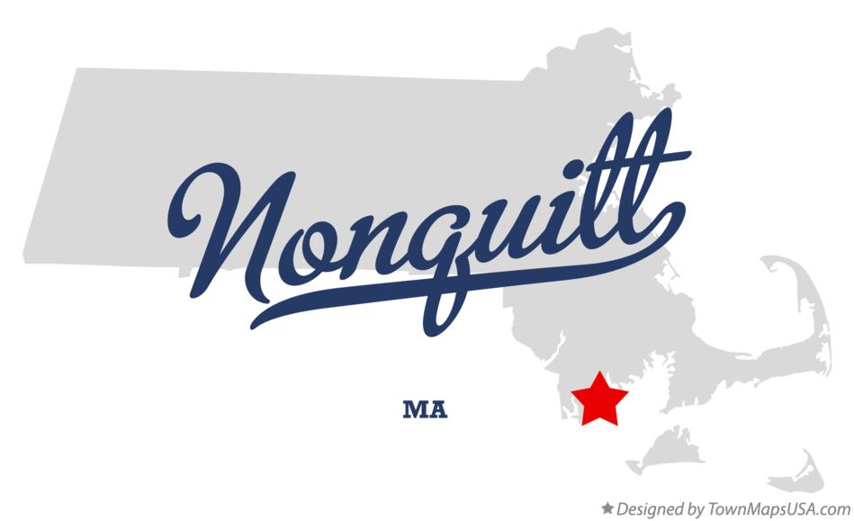 Map of Nonquitt, MA, Massachusetts