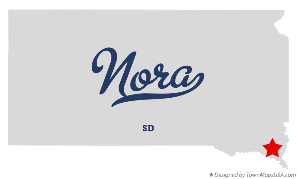 Map of Nora, SD, South Dakota