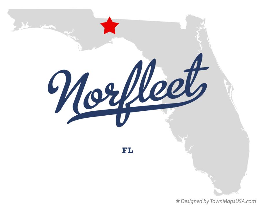 Map of Norfleet, FL, Florida