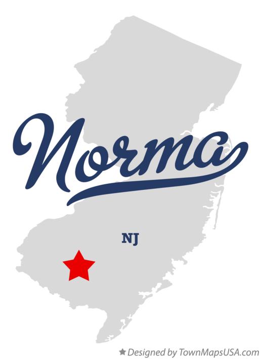 Map of Norma, NJ, New Jersey
