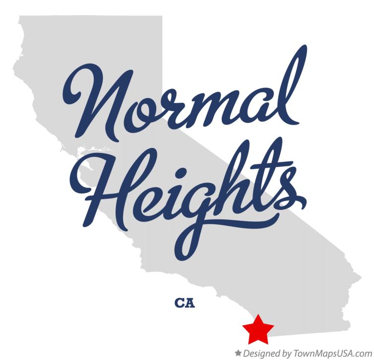 Map of Normal Heights, CA, California