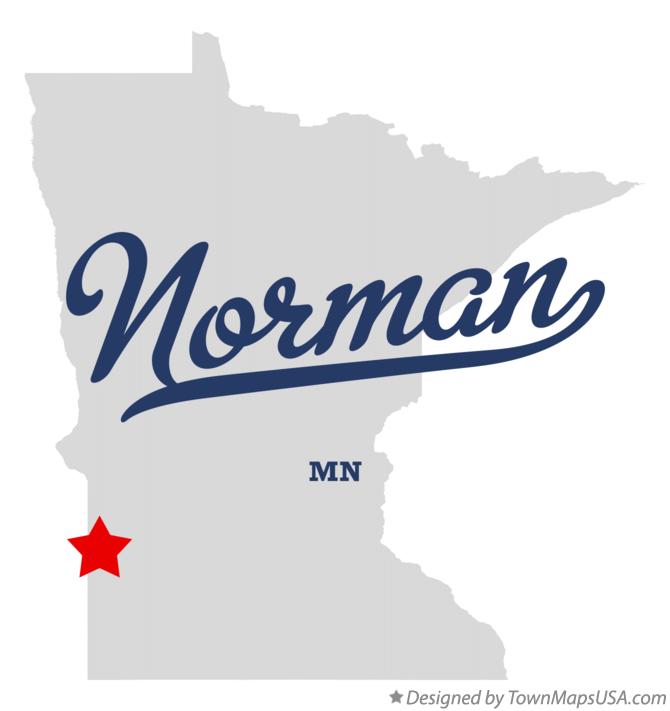 Map of Norman, Yellow Medicine County, MN, Minnesota