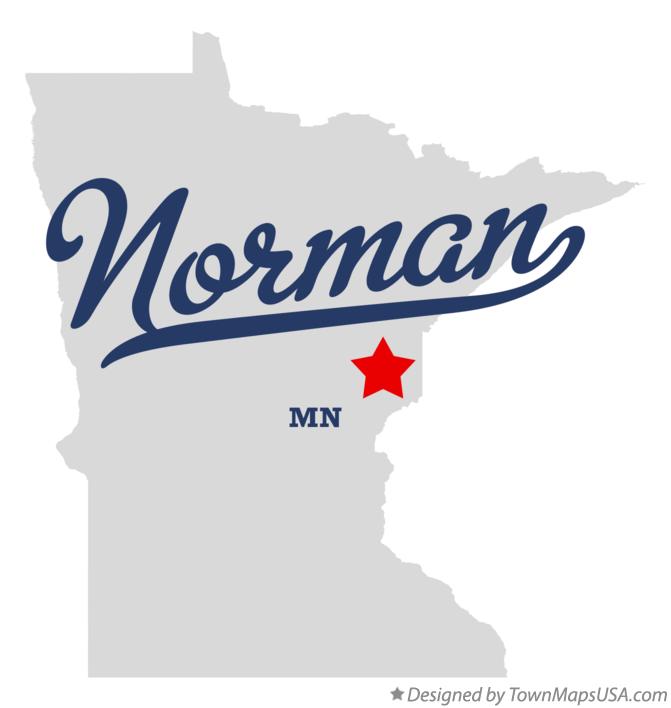 Map of Norman, Pine County, MN, Minnesota