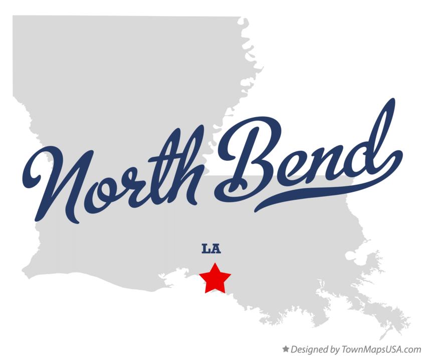 Map of North Bend, LA, Louisiana