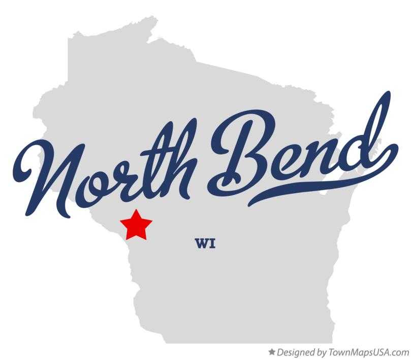 Map of North Bend, WI, Wisconsin