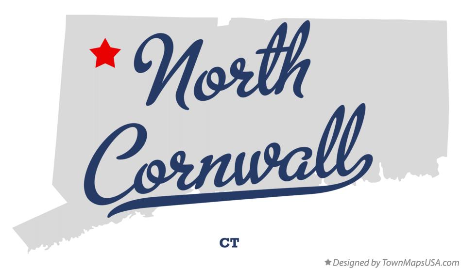 Map of North Cornwall, CT, Connecticut