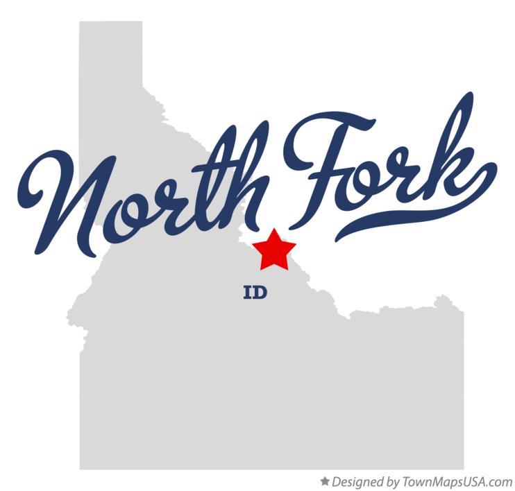 Map of North Fork, ID, Idaho