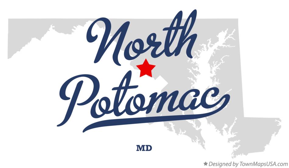 Map of North Potomac, MD, Maryland