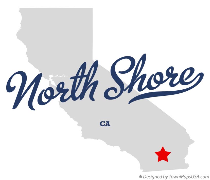 Map of North Shore, CA, California