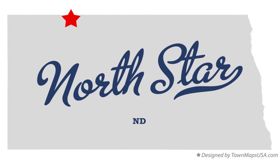 Map of North Star, ND, North Dakota