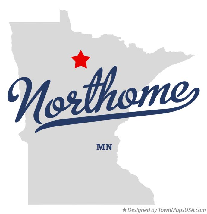 Map of Northome, MN, Minnesota