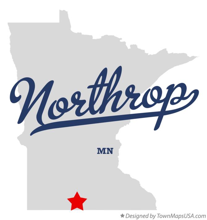 Map of Northrop, MN, Minnesota