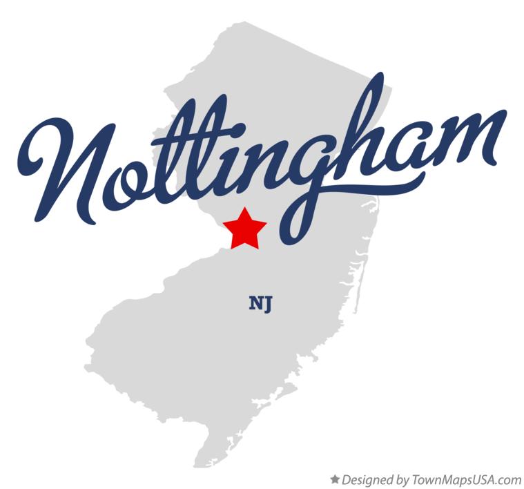 Map of Nottingham, NJ, New Jersey