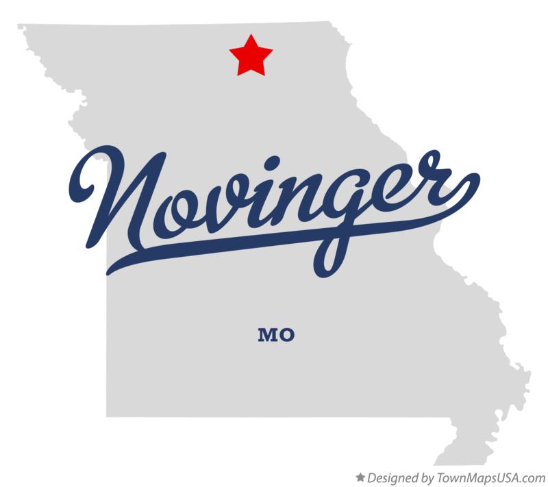Map of Novinger, MO, Missouri