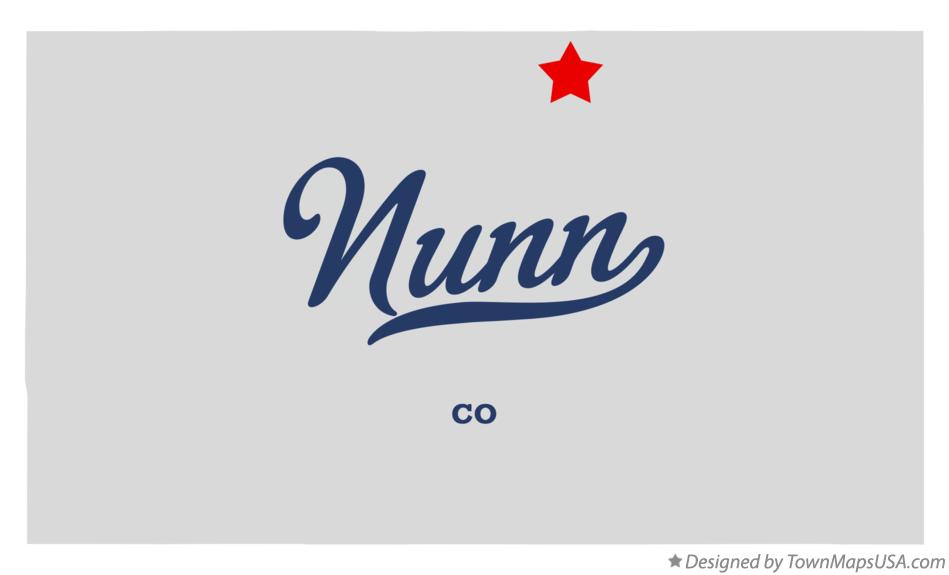 Map of Nunn, CO, Colorado