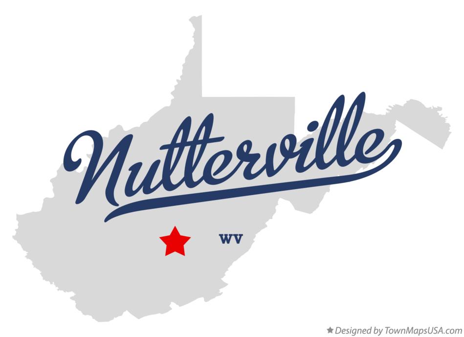 Map of Nutterville, WV, West Virginia