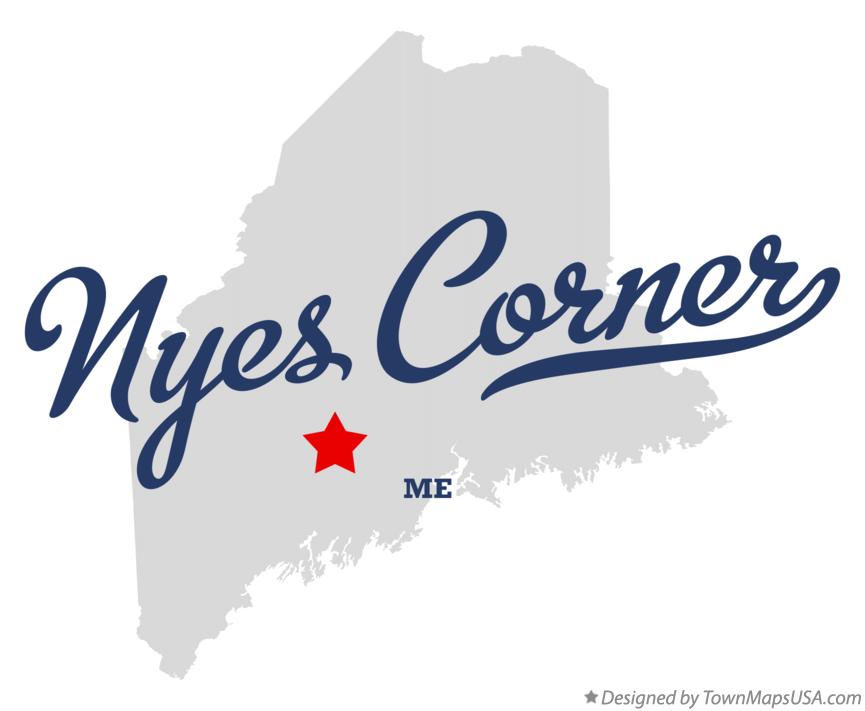 Map of Nyes Corner, ME, Maine