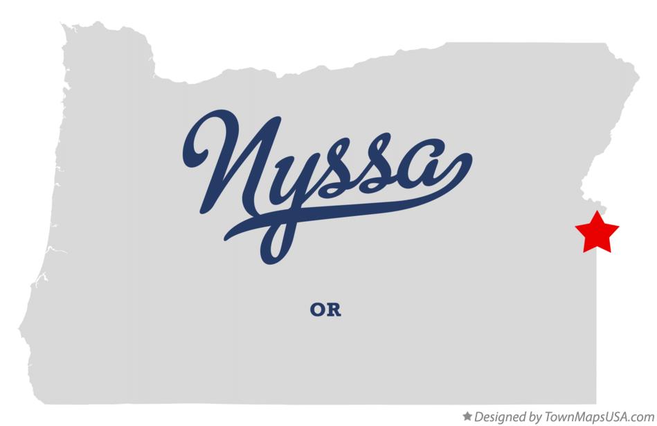 Map of Nyssa, OR, Oregon