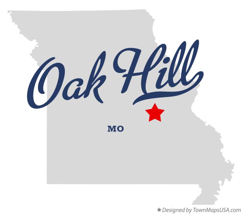 Map of Oak Hill, MO, Missouri