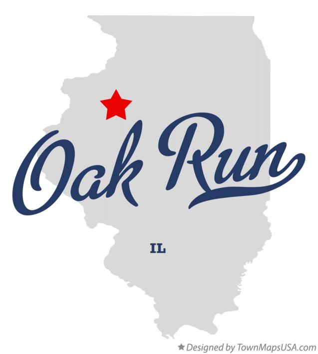 Map of Oak Run, IL, Illinois
