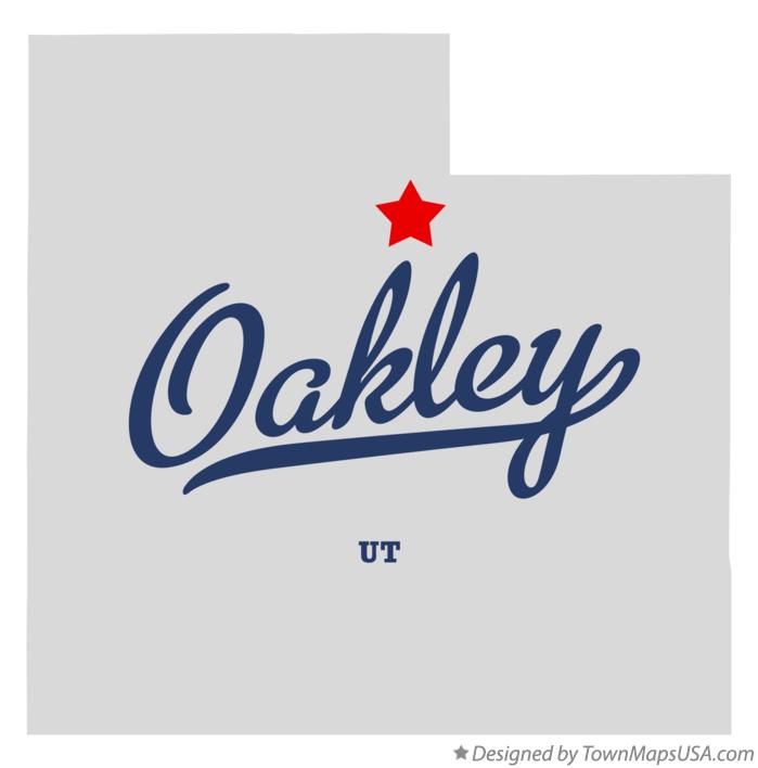 Map of Oakley, UT, Utah