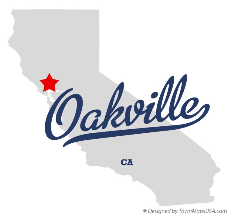 Map of Oakville, CA, California