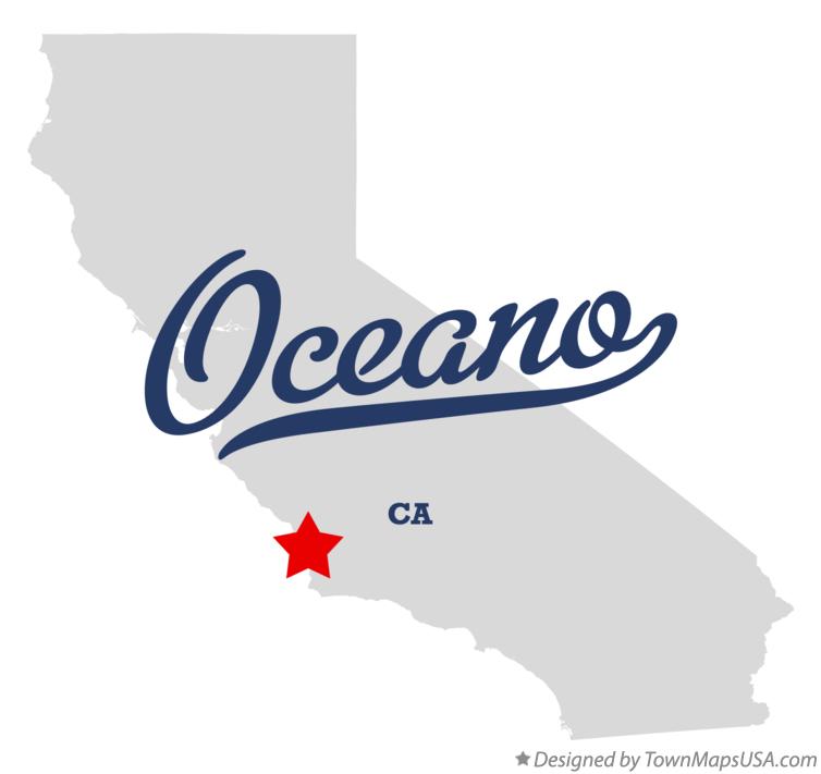 Map of Oceano, CA, California