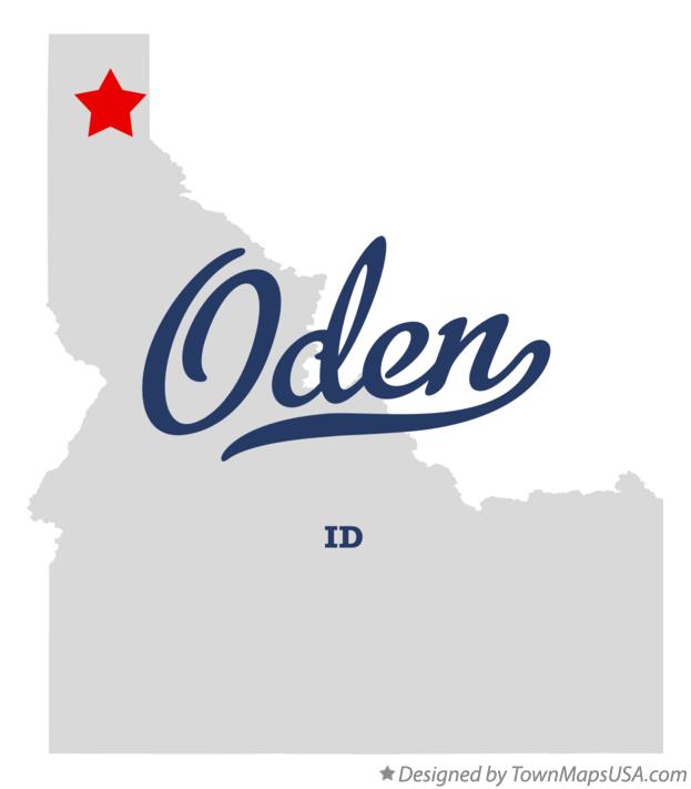Map of Oden, ID, Idaho