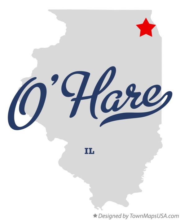 Map of O'Hare, IL, Illinois