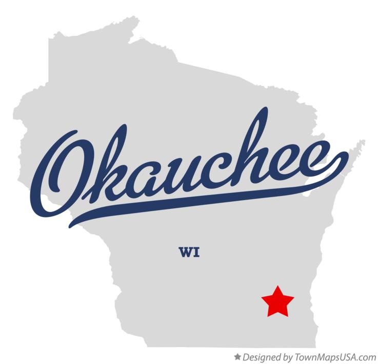 Map of Okauchee, WI, Wisconsin