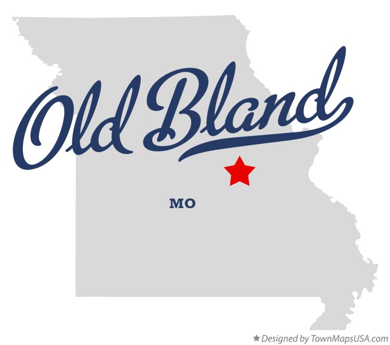Map of Old Bland, MO, Missouri