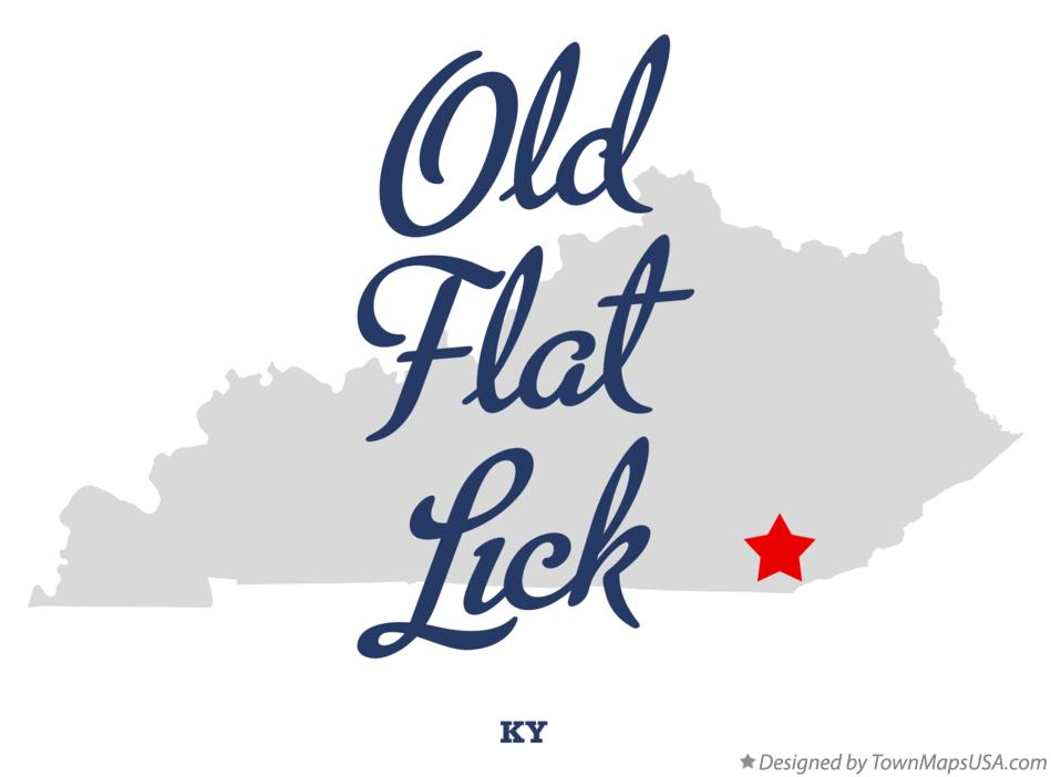 Map of Old Flat Lick, KY, Kentucky
