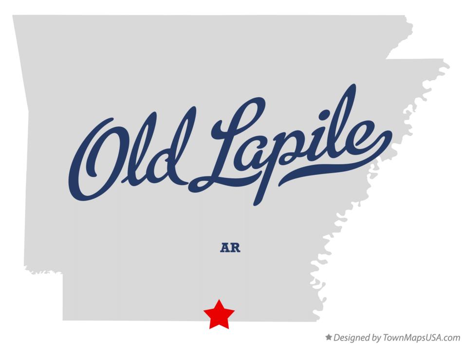Map of Old Lapile, AR, Arkansas
