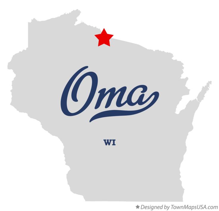 Map of Oma, WI, Wisconsin