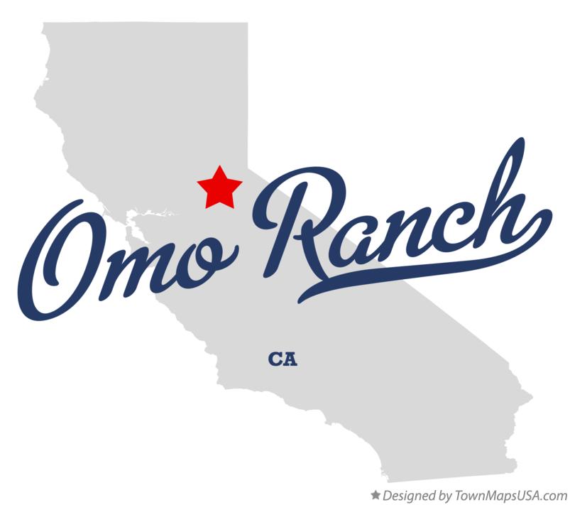 Map of Omo Ranch, CA, California