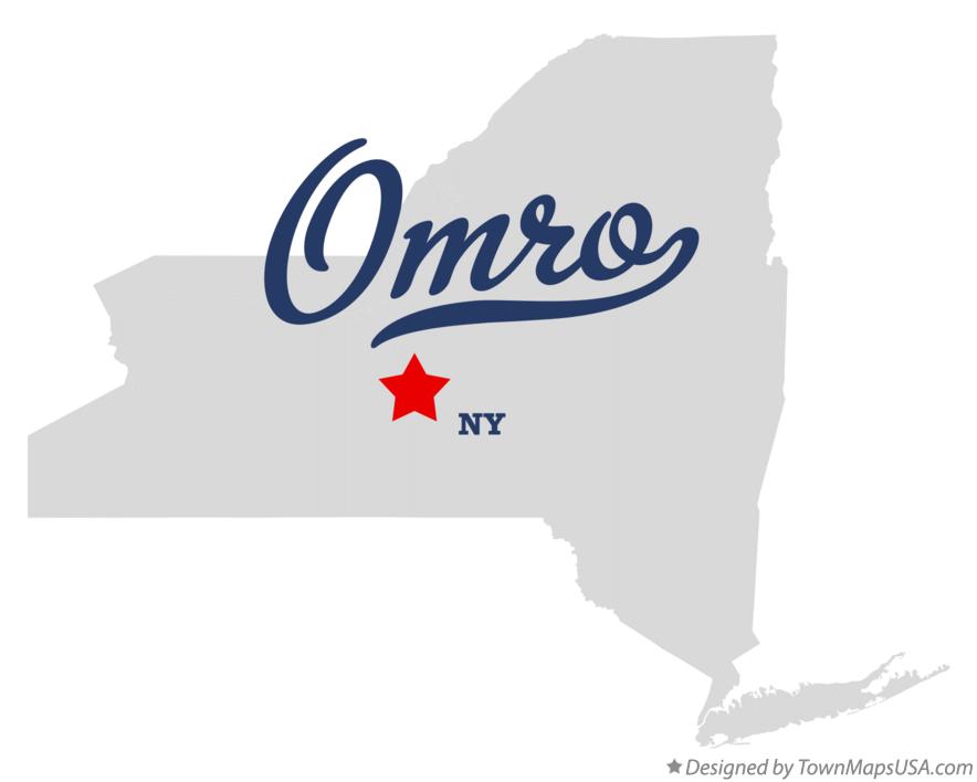 Map of Omro, NY, New York