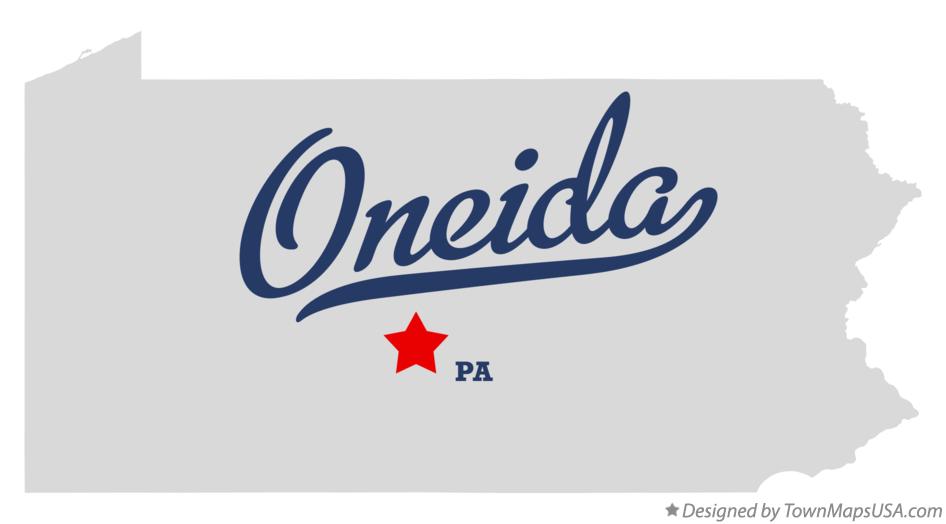 Map of Oneida, Huntingdon County, PA, Pennsylvania
