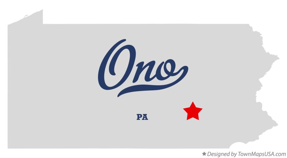 Map of Ono, PA, Pennsylvania