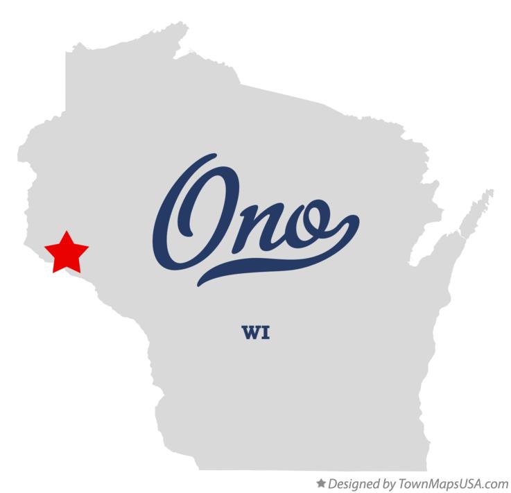 Map of Ono, WI, Wisconsin