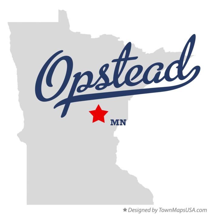 Map of Opstead, MN, Minnesota