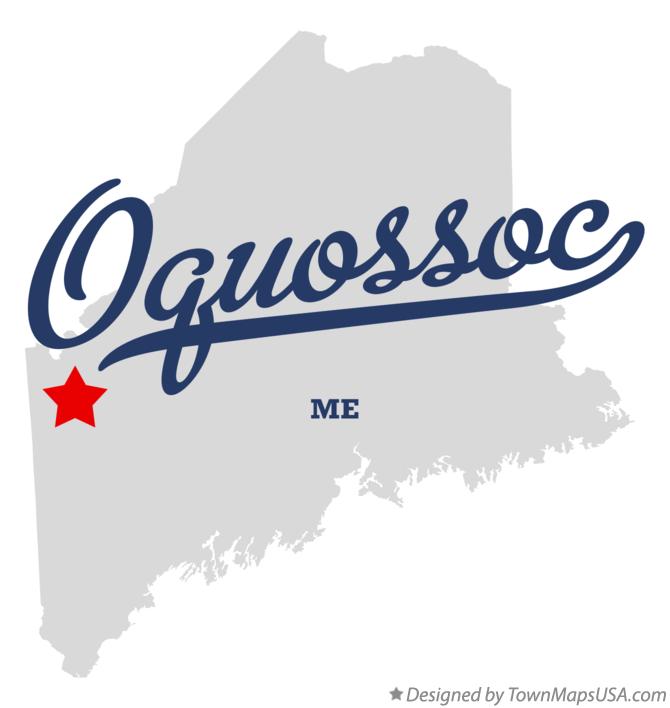 Map of Oquossoc, ME, Maine