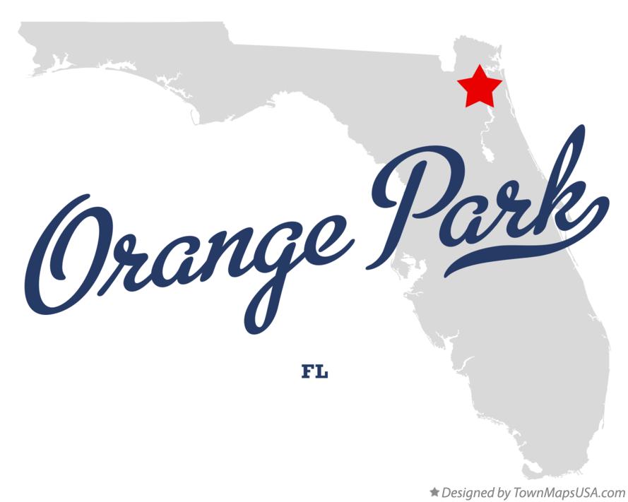 Map of Orange Park, FL, Florida