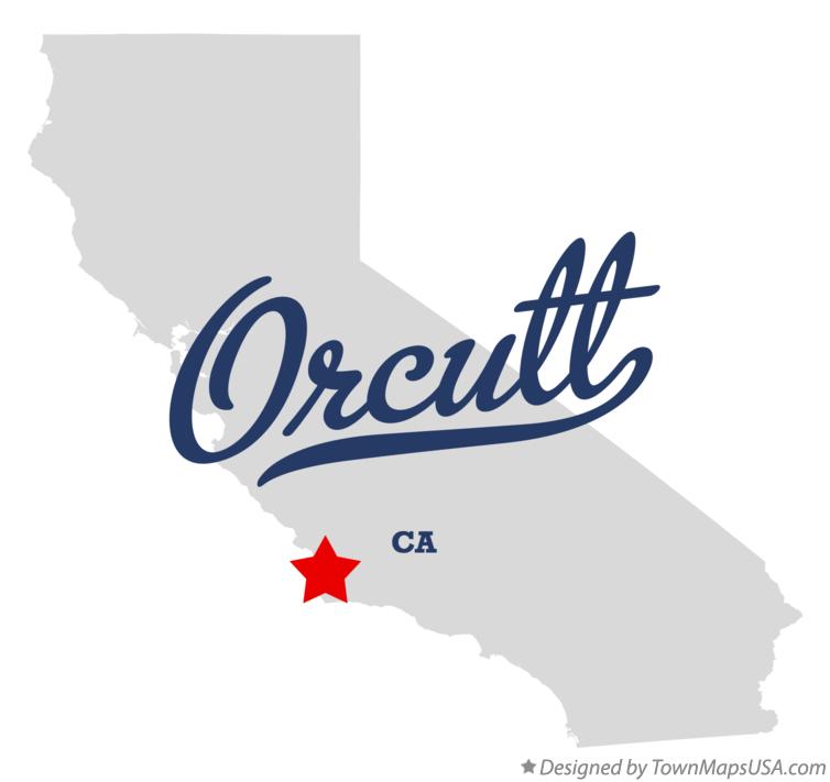 Map of Orcutt, CA, California