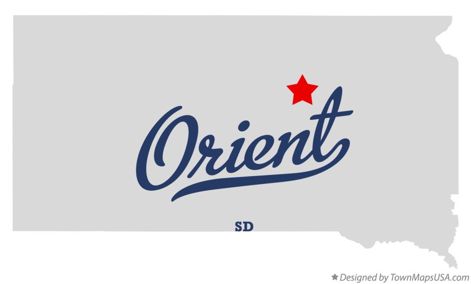 Map of Orient, SD, South Dakota