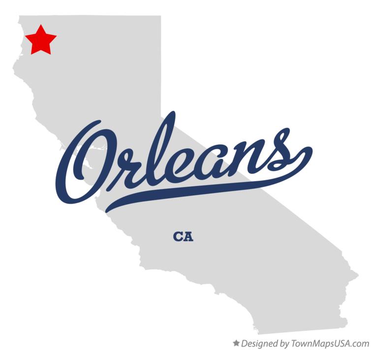 Map of Orleans, CA, California