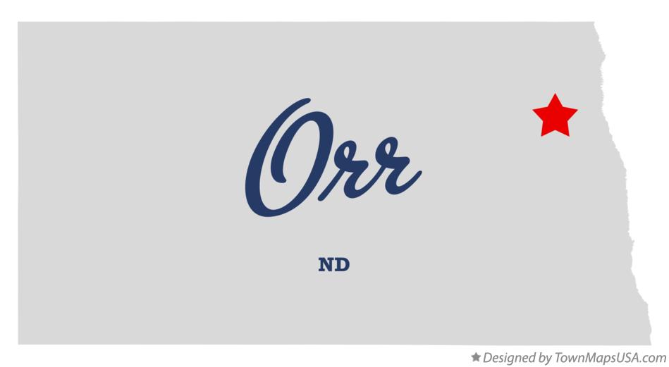Map of Orr, ND, North Dakota
