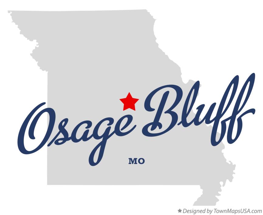 Map of Osage Bluff, MO, Missouri
