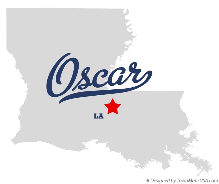 Map of Oscar, LA, Louisiana